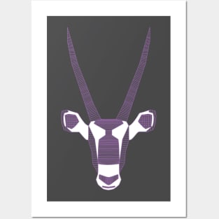 Geometric gemsbok Posters and Art